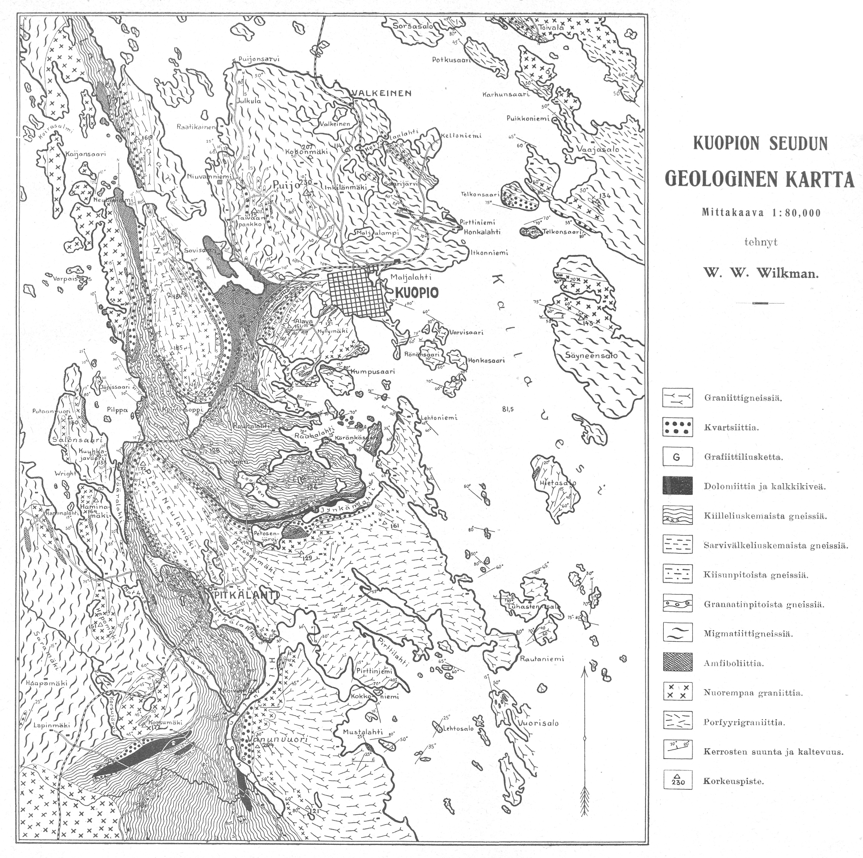 Kallioperäkartta Kallioperäkartta